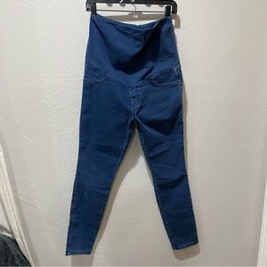 CALZEDONIA Maternity Jean Leggings in Blue Size L